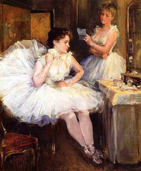 Willard Leroy Metcalf The Ballet Dancers aka The Dressing Room china oil painting image